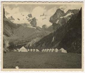 Campeggio Tci al Monte Rosa (alta val d'Ayas, 1937)